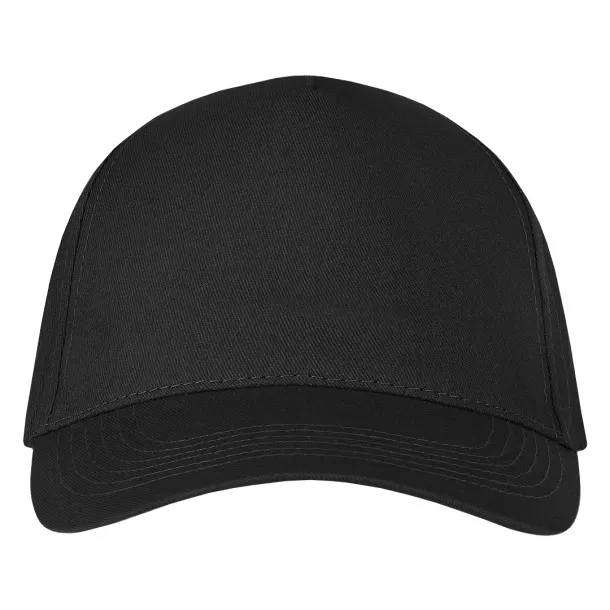 DEBBI ORGANIC Organic cotton cap - 5 panels Black