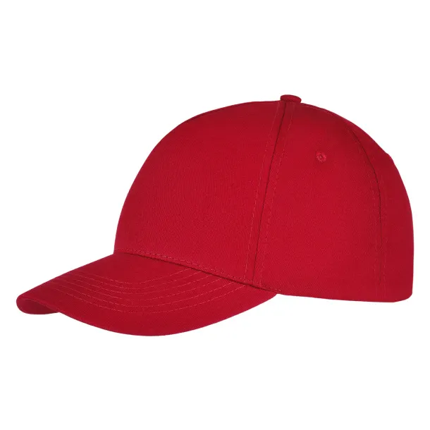 DEBBI ORGANIC Organic cotton cap - 5 panels Red