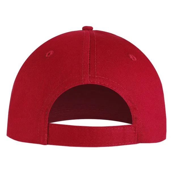 DEBBI ORGANIC Organic cotton cap - 5 panels Red