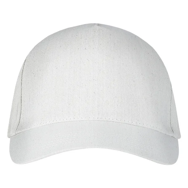 DEBBI ORGANIC Organic cotton cap - 5 panels Cream Bež