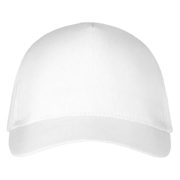 DEBBI ORGANIC Organic cotton cap - 5 panels White