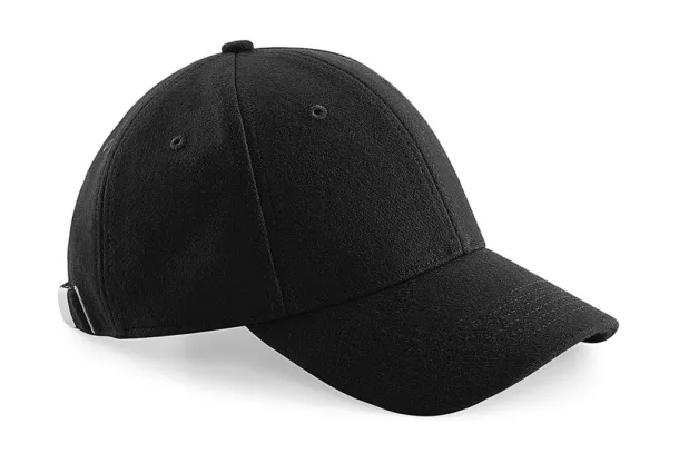  Melton Wool 6 Panel Cap - Beechfield Black