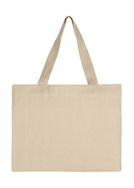  Canvas Wide Shopper with Fold LH - SG Accessories - BAGS (Ex JASSZ Bags) Natural