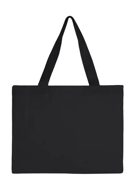  Široka platnena torba s LH preklopom - 280 g/m² - SG Accessories - BAGS Crna