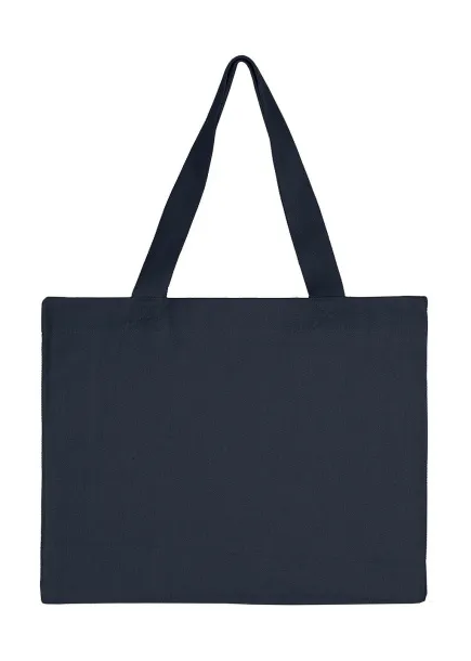  Canvas Wide Shopper with Fold LH - SG Accessories - BAGS (Ex JASSZ Bags) Dark Blue