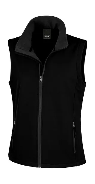  Women's Printable Softshell Bodywarmer - Result Core Black Black