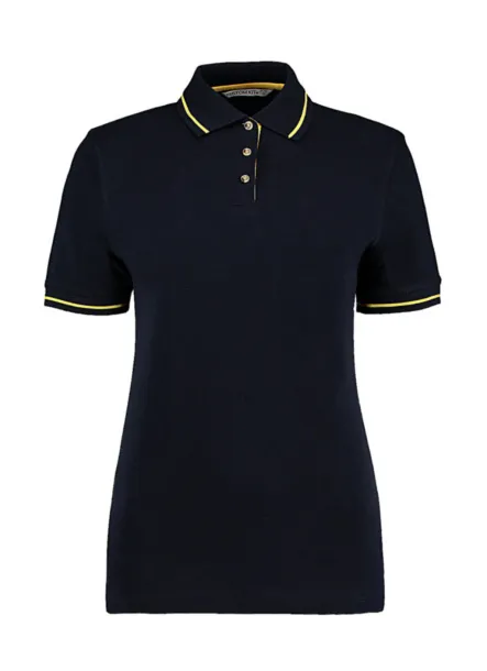  Women's St. Mellion Polo - Kustom Kit Navy Sun Yellow