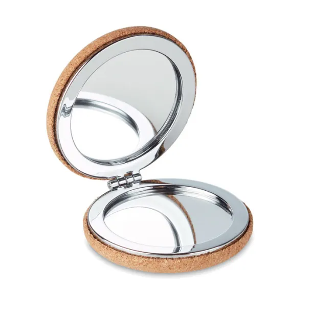 GUAPA CORK Pocket mirror with cork cover Beige