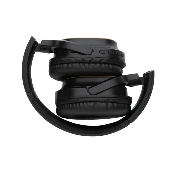  RCS and FSC® bamboo Elite Foldable wireless headphone - XD Collection Black 