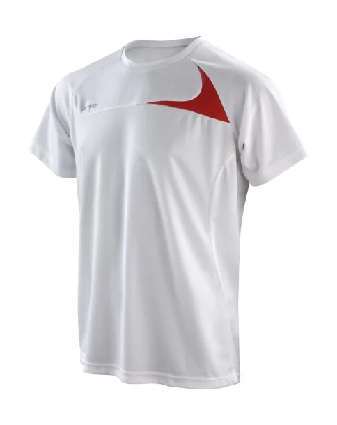  Spiro Men's Dash Training Shirt - Spiro Bijela Crvena