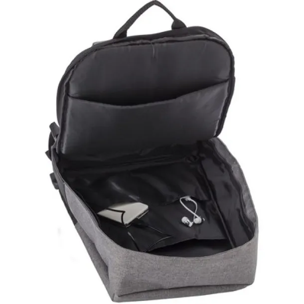  Anti-theft backpack, 15" laptop compartment Crna