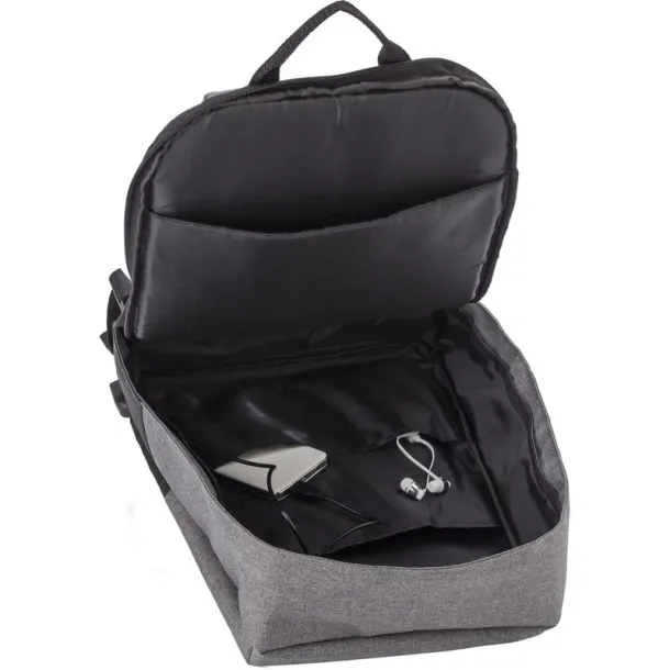  Anti-theft backpack, 15" laptop compartment black