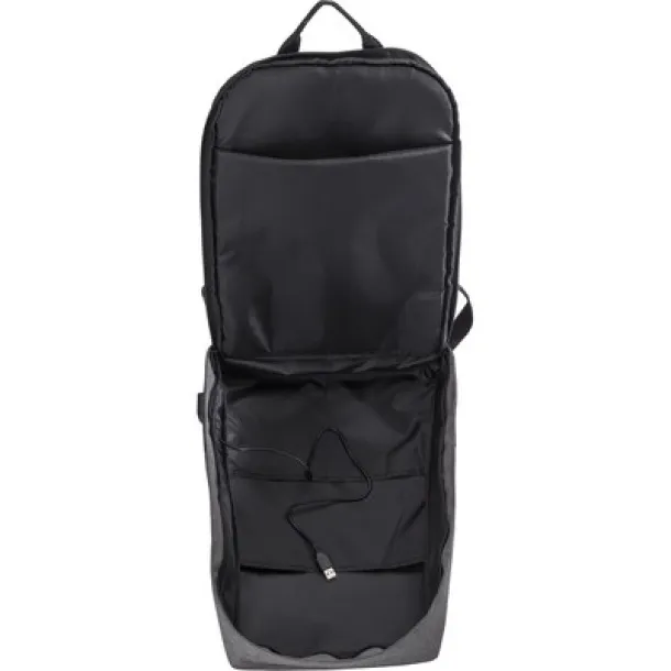  Anti-theft backpack, 15" laptop compartment Crna