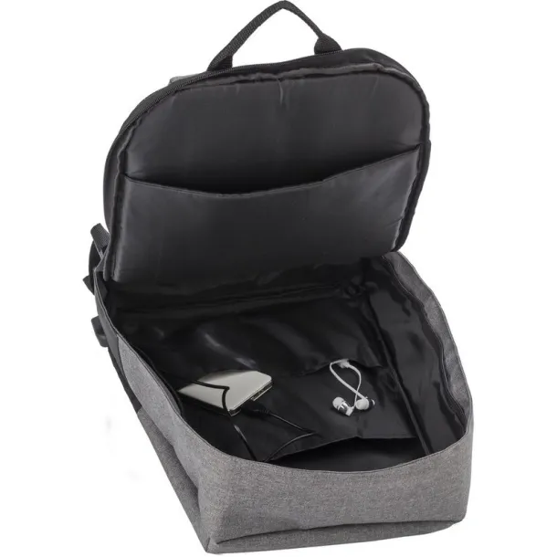  Anti-theft backpack, 15" laptop compartment Crna