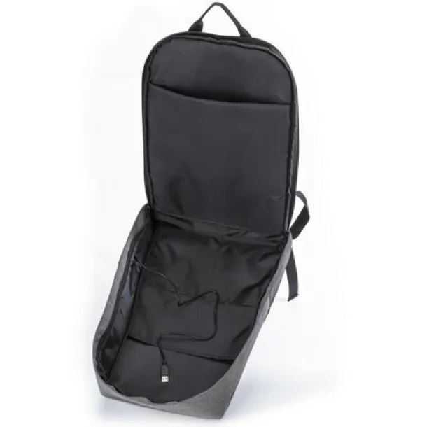  Anti-theft backpack, 15" laptop compartment Crna