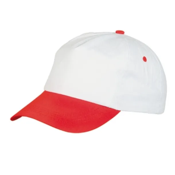  Cap white red