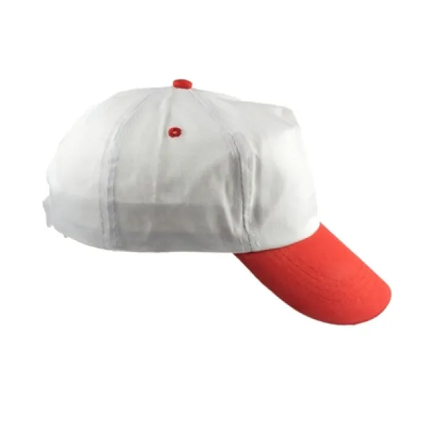  Cap white red