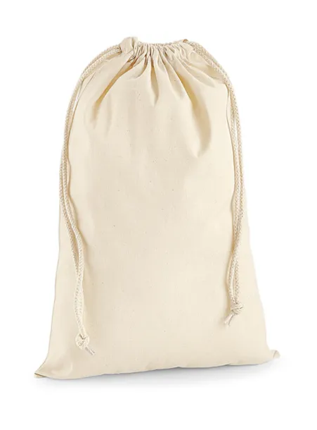  Premium pamučna torba s vezicama - 200 g/m² - Westford Mill Prirodna