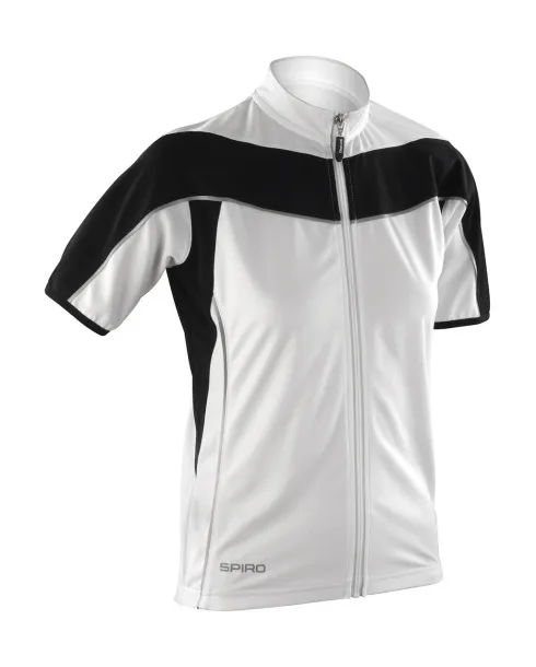  Ladies' Bike Full Zip Top - Spiro Bijela Black