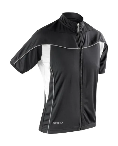  Ladies' Bike Full Zip Top - Spiro Black Bijela