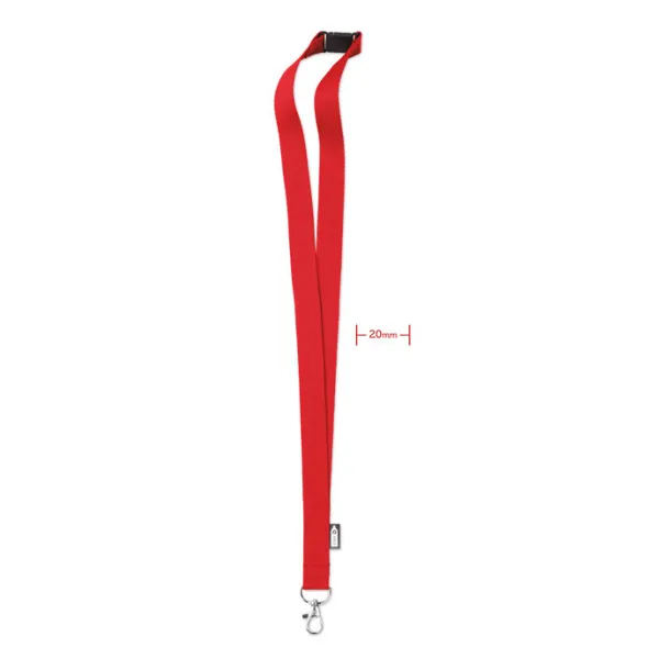 LANY RPET Lanyard in RPET 20 mm Red