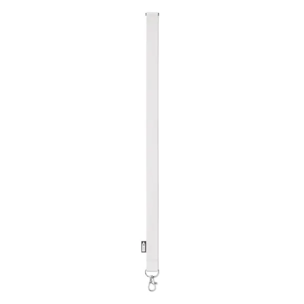 LANY RPET Lanyard in RPET 20 mm White