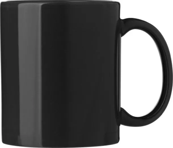  Keramička šalica Kenna, 300 ml Crna