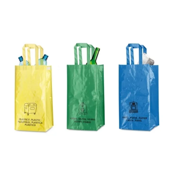  Recycle waste bags, 3 pcs multicolour