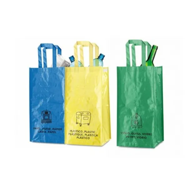  Recycle waste bags, 3 pcs multicolour