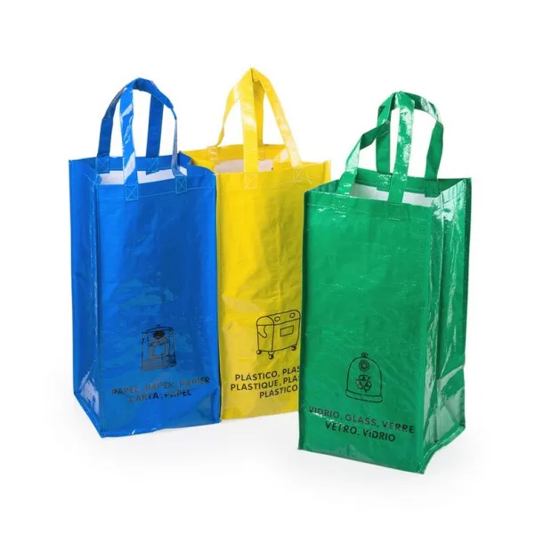  Recycle waste bags, 3 pcs multicolour