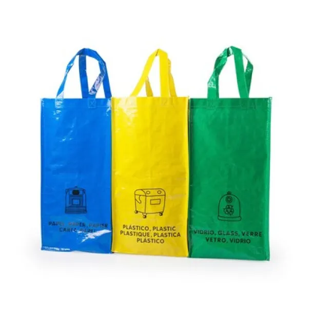  Recycle waste bags, 3 pcs multicolour