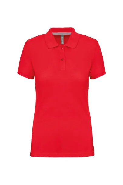  LADIES' SHORT-SLEEVED POLO SHIRT - Designed To Work Red