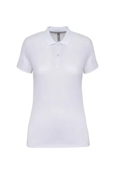  LADIES' SHORT-SLEEVED POLO SHIRT - Designed To Work White