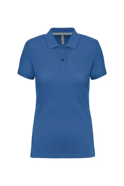  LADIES' SHORT-SLEEVED POLO SHIRT - Designed To Work Light Royal Blue