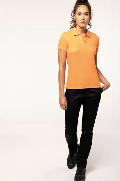  LADIES' SHORT-SLEEVED POLO SHIRT - Designed To Work Orange