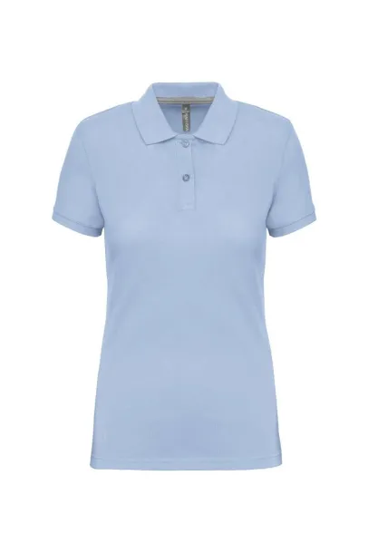  LADIES' SHORT-SLEEVED POLO SHIRT - Designed To Work Sky blue