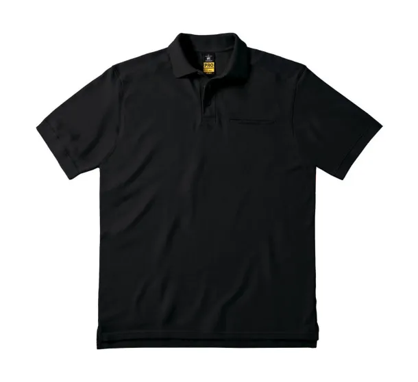  Skill Pro Workwear Pocket Polo - B&C Pro Black