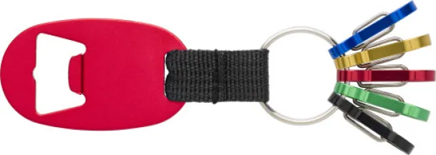 Courtney Aluminium 2-in-1 key holder  red