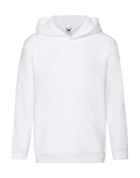  Dječji premium hoodie - Fruit of the Loom Bijela