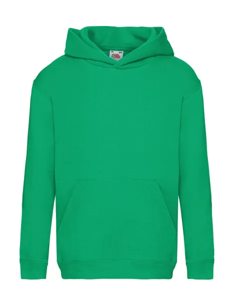  Kids Premium Hooded Sweat - Fruit of the Loom Kelly zelena