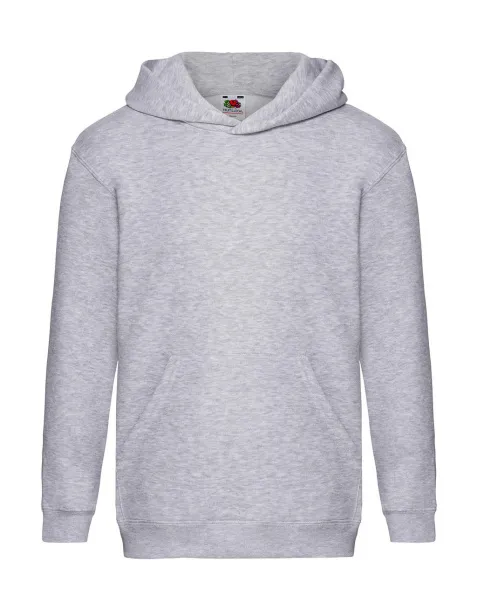  Dječji premium hoodie - Fruit of the Loom Heather Grey