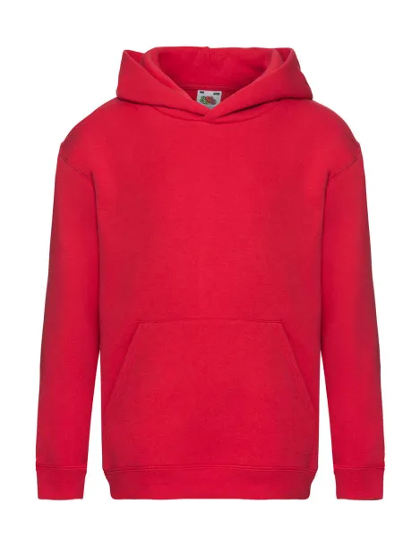  Dječji premium hoodie - Fruit of the Loom Crvena