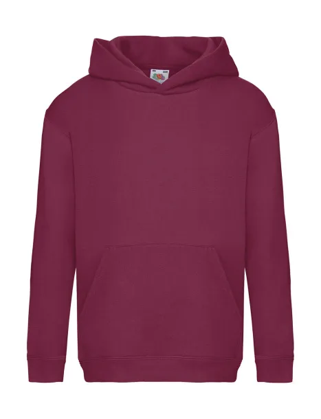  Dječji premium hoodie - Fruit of the Loom burgundac