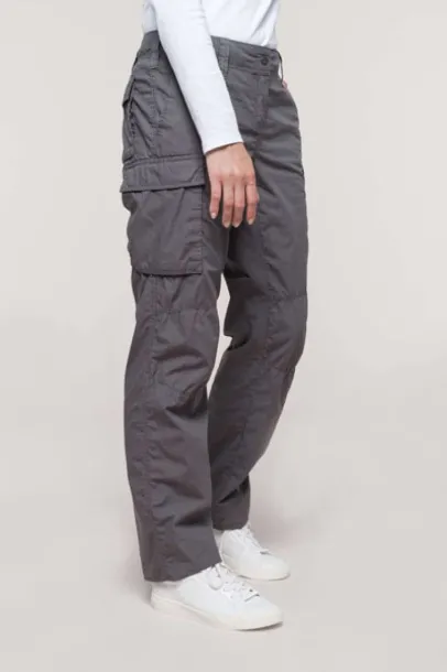  Ženske lagane hlače s džepovima, 140 g/m2 - Kariban Light Charcoal