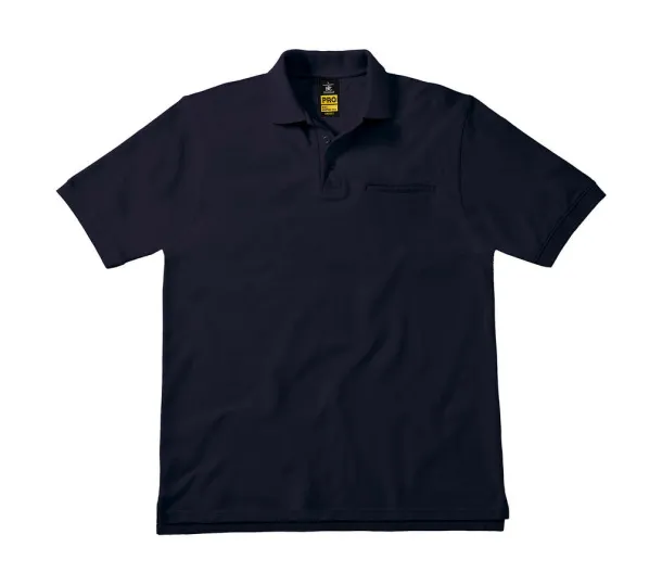  Muška radna polo majica s džepom, 200 g/m² - B&C Pro Mornarsko plava