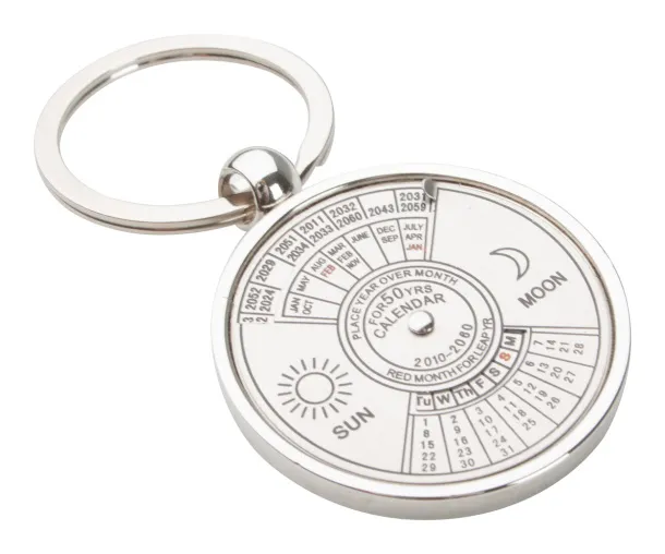 Eternity calendar keyring Silver