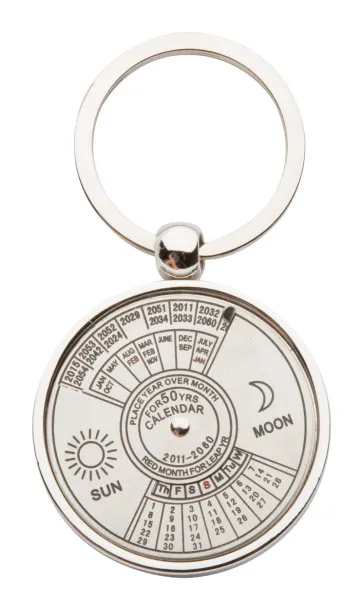 Eternity calendar keyring Silver