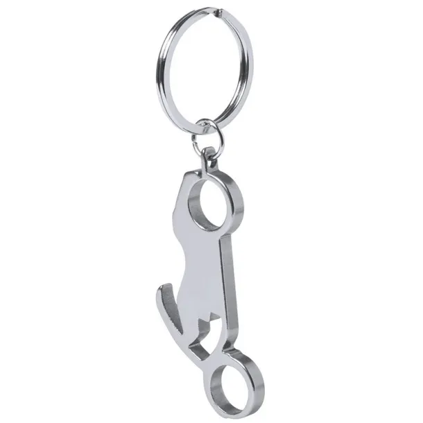  Keyring, bottle opener "motorcycle" silver