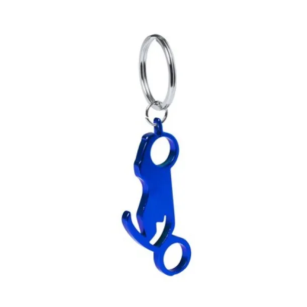  Keyring, bottle opener "motorcycle" navy blue