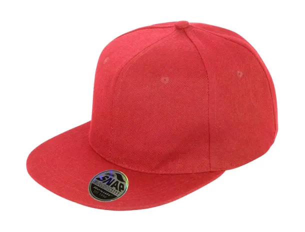  Bronx Original Flat Peak Snap Back Cap - Result Headwear Crvena